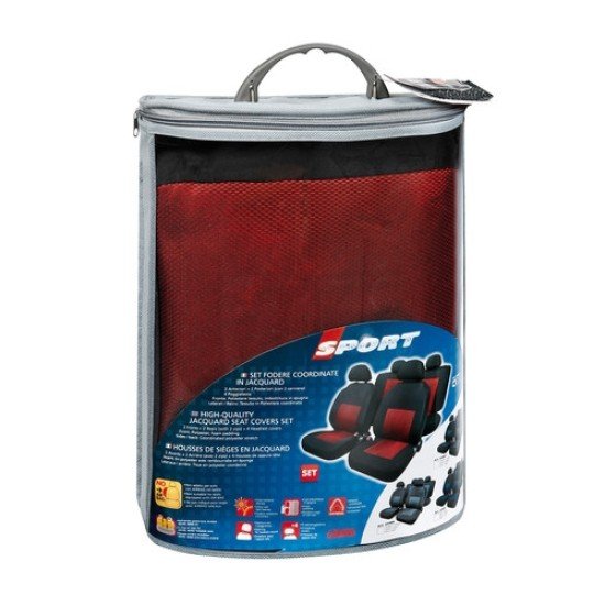 Καλύμματα Καθισμάτων Sport Set Κόκκινο / Μαύρο-Lampa-L5498.6 Καλύμματα Καθισμάτων Sport Set Κόκκινο / Μαύρο-Lampa-L5498.6