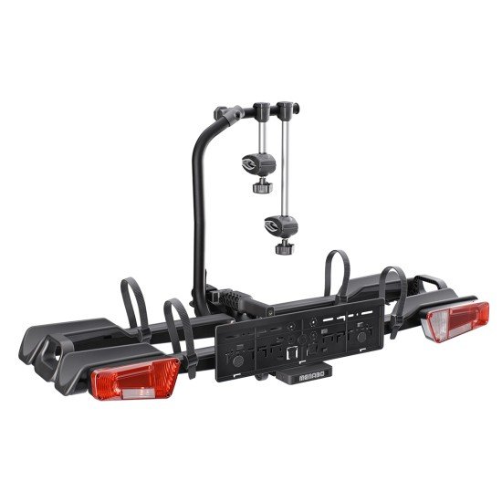 Menabo - Βάση Ποδηλάτου Κοτσαδόρου Orbit 2 για 2 ποδήλατα ή E-bike / Fat Bike Αναδιπλούμενη με Ανάκλιση / Μοχλό Γρήγορης Ασφάλισης / Αντάπτορα 13 pin - 1 τεμ. (14750/MB)-Menabo-14750/MB