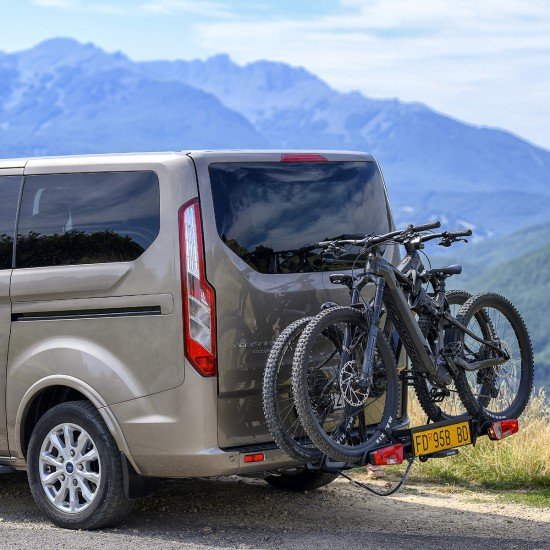 Menabo - Βάση Ποδηλάτου Κοτσαδόρου Orbit 2 για 2 ποδήλατα ή E-bike / Fat Bike Αναδιπλούμενη με Ανάκλιση / Μοχλό Γρήγορης Ασφάλισης / Αντάπτορα 13 pin - 1 τεμ. (14750/MB)-Menabo-14750/MB