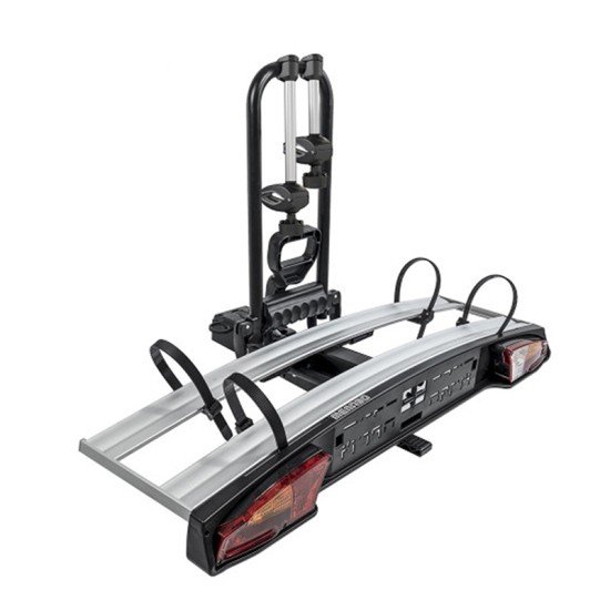 Menabo - Βάση Ποδηλάτου Κοτσαδόρου Alioth 2 για 2 ποδήλατα ή E-bike / Fat Bike με Ανάκλιση / Μοχλό Γρήγορης Ασφάλισης / Αντάπτορα 13 pin - 1 τεμ. (14920/MB)-Menabo-14920/MB