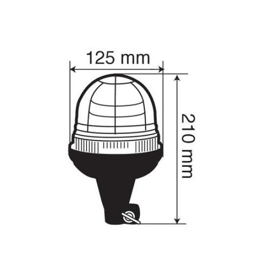 Φάρος βιδωτός  RL-1 12V/24V με DIN 125x210mm-Lampa-L7300.4 Φάρος βιδωτός  RL-1 12V/24V με DIN 125x210mm-Lampa-L7300.4