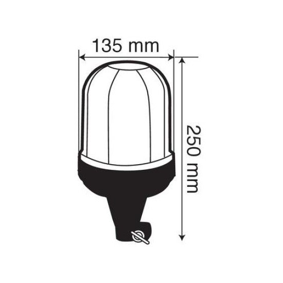 Φάρος βιδωτός  RL-2 12V/24V με DIN 135x250mm-Lampa-L7300.6 Φάρος βιδωτός  RL-2 12V/24V με DIN 135x250mm-Lampa-L7300.6