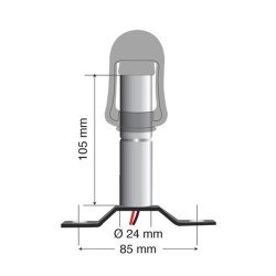 Βάση Στήριξης Φάρου FIX-3 85mm-Lampa-L7301.1 Βάση Στήριξης Φάρου FIX-3 85mm-Lampa-L7301.1