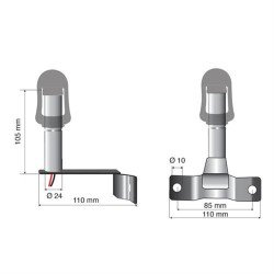 Βάση Στήριξης Φάρου FIX-7 85mm-Lampa-L7301.6 Βάση Στήριξης Φάρου FIX-7 85mm-Lampa-L7301.6