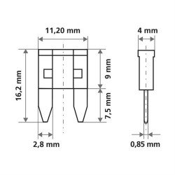 Ασφάλειες Mίνι 7.5A 12/24V SMART-LED 6τεμ.-Lampa-7019.0-LM Ασφάλειες Mίνι 7.5A 12/24V SMART-LED 6τεμ.-Lampa-7019.0-LM