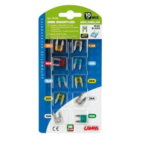 Ασφάλειες Μινι σε Καρτέλα 10τεμ. SMART-LED-Lampa-7019.6-LM Ασφάλειες Μινι σε Καρτέλα 10τεμ. SMART-LED-Lampa-7019.6-LM