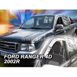 ΑΝΕΜΟΘΡΑΥΣΤΕΣ ΓΙΑ MAZDA B2500 / B2600 / FORD RANGER 2D/ 4D / RANGER 1ΜΙΣΗ ΚΑΜΠΙΝΑ EXTRA CAB 1997-2007 ΖΕΥΓΑΡΙ ΑΥΤΟΚΙΝΗΤΟΥ ΑΠΟ ΕΥΚΑΜΠΤΟ ΦΙΜΕ ΠΛΑΣΤΙΚΟ HEKO - 2 ΤΕΜ.-Heko-ΑΝΕΜ.15289