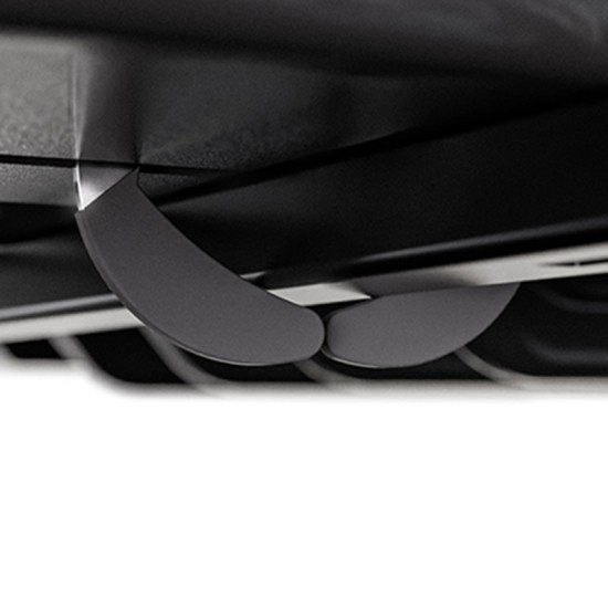 Menabo - Μπαγκαζιέρα Οροφής Satellite 600 Duo Black με Δαγκάνες Crab (Μαύρη / Γυαλιστερή 197,6x94x46,7cm) για Ασφαλή Μεταφορά Φορτίου - 1 τεμ. (16920/MB)-Menabo-16920/MB