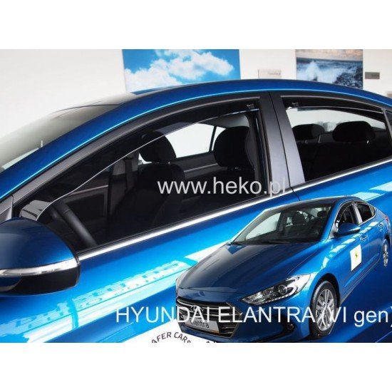 ΑΝΕΜΟΘΡΑΥΣΤΕΣ ΓΙΑ HYUNDAI ELANTRA 4D 2016+ ΣΕΤ ΑΥΤΟΚΙΝΗΤΟΥ ΑΠΟ ΕΥΚΑΜΠΤΟ ΦΙΜΕ ΠΛΑΣΤΙΚΟ HEKO - 4 ΤΕΜ.-Heko-ΑΝΕΜ.SET17287