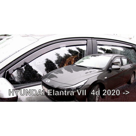 ΑΝΕΜΟΘΡΑΥΣΤΕΣ ΓΙΑ HYUNDAI ELANTRA 4D 2020+ ΣΕΤ ΑΥΤΟΚΙΝΗΤΟΥ ΑΠΟ ΕΥΚΑΜΠΤΟ ΦΙΜΕ ΠΛΑΣΤΙΚΟ HEKO - 4 ΤΕΜ.-Heko-ΑΝΕΜ.SET17311