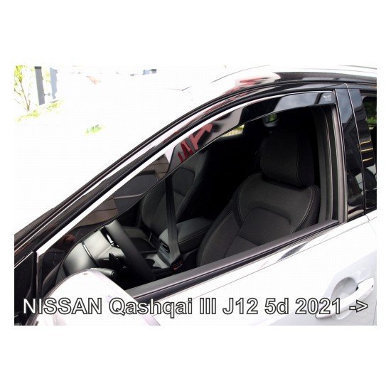 ΑΝΕΜΟΘΡΑΥΣΤΕΣ ΓΙΑ NISSAN QASHQAI J12 5D 2021+ ΖΕΥΓΑΡΙ ΑΠΟ ΕΥΚΑΜΠΤΟ ΦΙΜΕ ΠΛΑΣΤΙΚΟ HEKO - 2 ΤΕΜ.-Heko-ΑΝΕΜ.24310