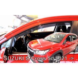 ΑΝΕΜΟΘΡΑΥΣΤΕΣ ΓΙΑ SUZUKI S-CROSS 5D 2021+ ΖΕΥΓΑΡΙ ΑΠΟ ΕΥΚΑΜΠΤΟ ΦΙΜΕ ΠΛΑΣΤΙΚΟ HEKO - 2 ΤΕΜ.-Heko-ΑΝΕΜ.28658
