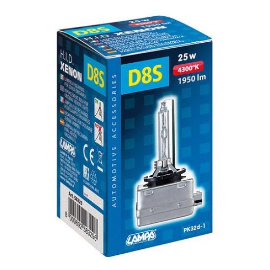 D8S 25W 12/24V 4.300K 1ΤΕΜ. ΣΕ ΚΟΥΤΙ-Lampa-L5832.9