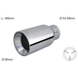 ΑΚΡΟ ΕΞΑΤΜΙΣΗΣ TRX89 34-59mm-Simoni Racing-SRTRX/89 ΑΚΡΟ ΕΞΑΤΜΙΣΗΣ TRX89 34-59mm-Simoni Racing-SRTRX/89