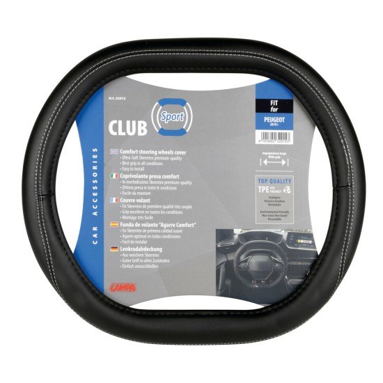 PEUGEOT 2019+ ΚΑΛΥΜΜΑ ΤΙΜΟΝΙΟΥ CLUB SPORT ΜΑΥΡΟ (ΚΟΦΤΟ ΠΑΝΩ-ΚΑΤΩ)-Lampa-L3291.5 PEUGEOT 2019+ ΚΑΛΥΜΜΑ ΤΙΜΟΝΙΟΥ CLUB SPORT ΜΑΥΡΟ (ΚΟΦΤΟ ΠΑΝΩ-ΚΑΤΩ)-Lampa-L3291.5