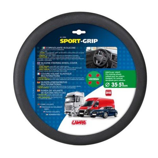 ΚΑΛΥΜΜΑ ΤΙΜΟΝΙΟΥ SPORT-GRIP ΕΛΑΣΤΙΚΟ ΣΙΛΙΚΟΝΗΣ 35-51cm LAMPA - 1 τεμ.-Lampa-L3298.6 ΚΑΛΥΜΜΑ ΤΙΜΟΝΙΟΥ SPORT-GRIP ΕΛΑΣΤΙΚΟ ΣΙΛΙΚΟΝΗΣ 35-51cm LAMPA - 1 τεμ.-Lampa-L3298.6
