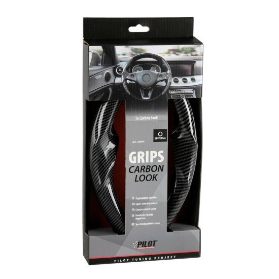 Lampa Ημι Κάλυμμα Λαβές Τιμονιού Αυτοκινήτου Sport Carbon Look Άοσμο PVC, universal - 2 τεμ. (L3307.4)-Lampa-L3307.4 Lampa Ημι Κάλυμμα Λαβές Τιμονιού Αυτοκινήτου Sport Carbon Look Άοσμο PVC, universal - 2 τεμ. (L3307.4)-Lampa-L3307.4