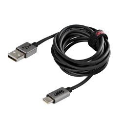 ΚΑΛΩΔΙΟ ΦΟΡΤΙΣΗΣ ΚΑΙ ΣΥΓΧΡΟΝΙΣΜΟΥ USB TYPE C ULTRA SPEED 480MB/S 200cm SILVER LINE-Lampa-L3889.1/T ΚΑΛΩΔΙΟ ΦΟΡΤΙΣΗΣ ΚΑΙ ΣΥΓΧΡΟΝΙΣΜΟΥ USB TYPE C ULTRA SPEED 480MB/S 200cm SILVER LINE-Lampa-L3889.1/T