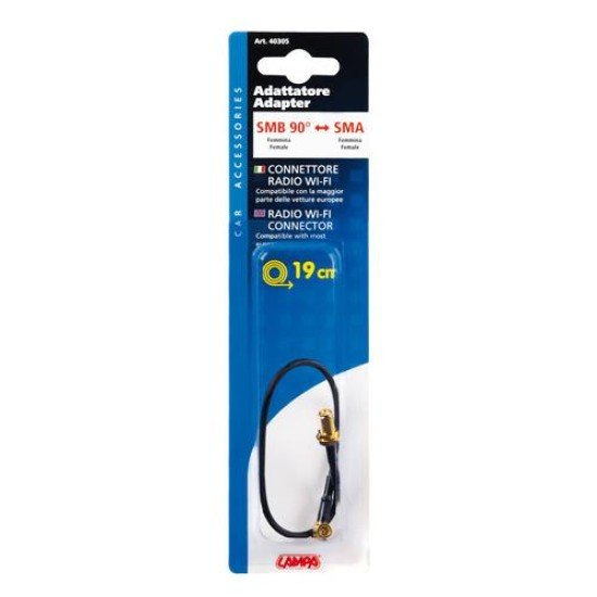 ΑΝΤΑΠΤΟΡΑΣ ΚΕΡΑΙΑΣ Wi-Fi SMB90/SMA (ΑΠΟ ΘΗΛΥΚΟ ΣΕ ΘΗΛΥΚΟ) 19cm-Lampa-L4030.5 ΑΝΤΑΠΤΟΡΑΣ ΚΕΡΑΙΑΣ Wi-Fi SMB90/SMA (ΑΠΟ ΘΗΛΥΚΟ ΣΕ ΘΗΛΥΚΟ) 19cm-Lampa-L4030.5