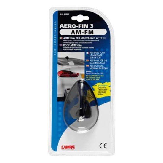 ΚΕΡΑΙΑ ΚΑΡΧΑΡΙΑΣ AERO-FIN 3 ΜΑΥΡΗ AM/FM 66x97x70mm-Lampa-L4062.2 ΚΕΡΑΙΑ ΚΑΡΧΑΡΙΑΣ AERO-FIN 3 ΜΑΥΡΗ AM/FM 66x97x70mm-Lampa-L4062.2