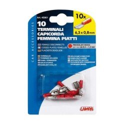 ΦΙΣΑΚΙΑ (ΘΗΛΥΚΑ - ΚΟΚΚΙΝΑ - 6.3 Χ 0.8mm) - 10 ΤΕΜ.-Lampa-4506.1-LM ΦΙΣΑΚΙΑ (ΘΗΛΥΚΑ - ΚΟΚΚΙΝΑ - 6.3 Χ 0.8mm) - 10 ΤΕΜ.-Lampa-4506.1-LM