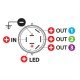 ΔΙΑΚΟΠΤΗΣ 4 ΘΕΣΕΩΝ 12/24V 10A ΣΤΡΟΓΓΥΛΟΣ 23mm-Lampa-L4556.6 ΔΙΑΚΟΠΤΗΣ 4 ΘΕΣΕΩΝ 12/24V 10A ΣΤΡΟΓΓΥΛΟΣ 23mm-Lampa-L4556.6