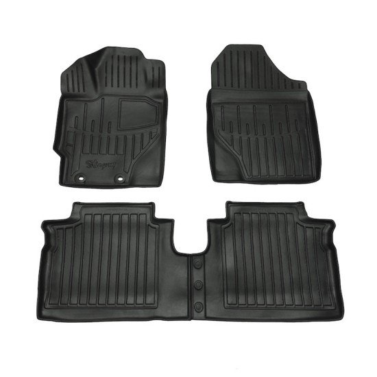 Race Axion - Πατάκια Για Toyota Yaris III (XP13) 2011-2020 3πορτο / 5πορτο Λάστιχο Σκαφάκια Με Κουμπώματα για Επιβατικά Αυτοκίνητα - 4 τεμ. (5022574/ST)-Race Axion-5022574/ST