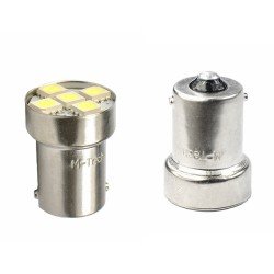 Λάμπα Ba15s (R10W /P21W) 5xSMD 5050 12V Λευκή 2τεμ-M-Tech-LB075W/MT Λάμπα Ba15s (R10W /P21W) 5xSMD 5050 12V Λευκή 2τεμ-M-Tech-LB075W/MT