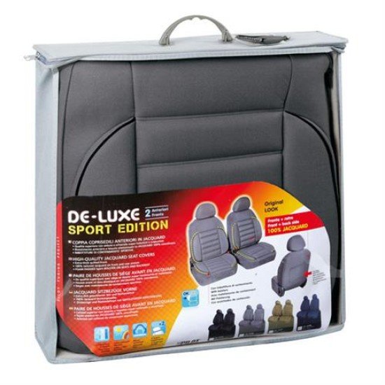 Καλύμματα Καθισμάτων DE-LUXE SPORT EDITION 2τεμ. Γκρι-Lampa-L5478.6 Καλύμματα Καθισμάτων DE-LUXE SPORT EDITION 2τεμ. Γκρι-Lampa-L5478.6
