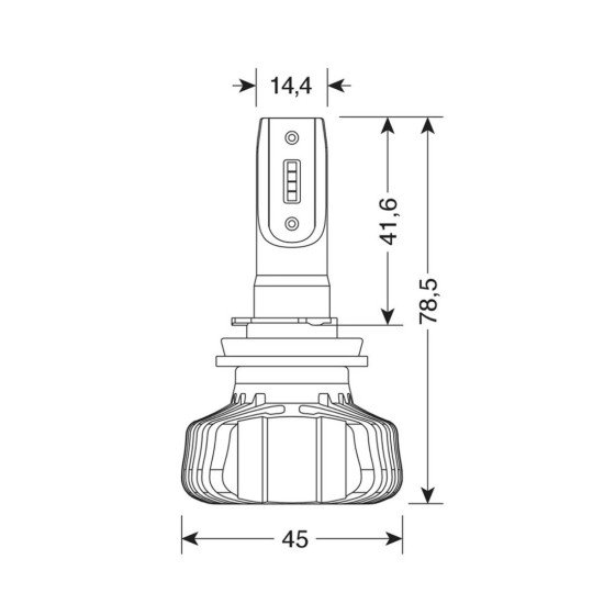 H8/H9/H11/H16 9-32V 6.500K 4.500lm 40W PGJ19-X HALO LED SERIE 5 BLASTER 8LED SEOUL 2ΤΕΜ. LED KIT-Lampa-L5779.3