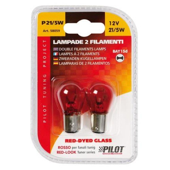 P21/5W 12V 21/5W BAY15d ΔΙΠΟΛΙΚΟ ΚΟΚΚΙΝΟ DYED-GLASS 2ΤΕΜ. BLISTER-Lampa-L5805.9 P21/5W 12V 21/5W BAY15d ΔΙΠΟΛΙΚΟ ΚΟΚΚΙΝΟ DYED-GLASS 2ΤΕΜ. BLISTER-Lampa-L5805.9