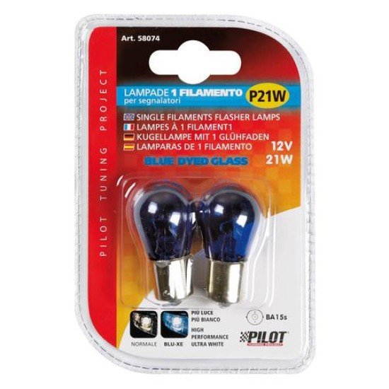 P21W 12V 21W BA15s ΜΟΝΟΠΟΛΙΚΟ ΜΠΛΕ BLUE DYED-GLASS 2ΤΕΜ. BLISTER-Lampa-L5807.4 P21W 12V 21W BA15s ΜΟΝΟΠΟΛΙΚΟ ΜΠΛΕ BLUE DYED-GLASS 2ΤΕΜ. BLISTER-Lampa-L5807.4