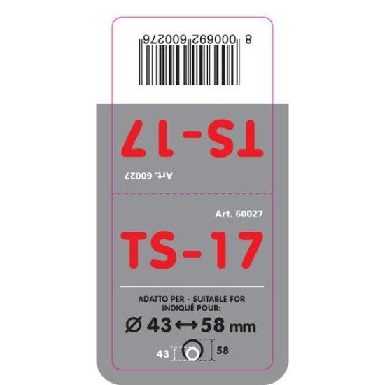 ΑΚΡΟ ΕΞΑΤΜΙΣΗΣ TS-17 L 43-58mm - ΚΟΦΤΟ-Lampa-L6002.7 ΑΚΡΟ ΕΞΑΤΜΙΣΗΣ TS-17 L 43-58mm - ΚΟΦΤΟ-Lampa-L6002.7