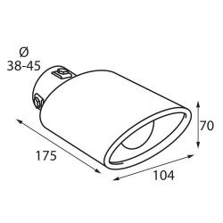 ΑΚΡΟ ΕΞΑΤΜΙΣΗΣ TS-58 Φ38-45mm-Lampa-L6011.0 ΑΚΡΟ ΕΞΑΤΜΙΣΗΣ TS-58 Φ38-45mm-Lampa-L6011.0
