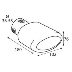 ΑΚΡΟ ΕΞΑΤΜΙΣΗΣ TS-64 Φ38-58mm-Lampa-L6011.2 ΑΚΡΟ ΕΞΑΤΜΙΣΗΣ TS-64 Φ38-58mm-Lampa-L6011.2