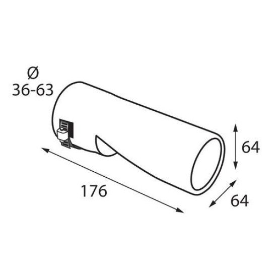 ΑΚΡΟ ΕΞΑΤΜΙΣΗΣ TS-69 36-63mm ΚΟΜΜΕΝΟ-Lampa-L6011.7 ΑΚΡΟ ΕΞΑΤΜΙΣΗΣ TS-69 36-63mm ΚΟΜΜΕΝΟ-Lampa-L6011.7