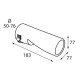 ΑΚΡΟ ΕΞΑΤΜΙΣΗΣ TS-71 50-76mm ΚΟΜΜΕΝΟ-Lampa-L6011.9 ΑΚΡΟ ΕΞΑΤΜΙΣΗΣ TS-71 50-76mm ΚΟΜΜΕΝΟ-Lampa-L6011.9
