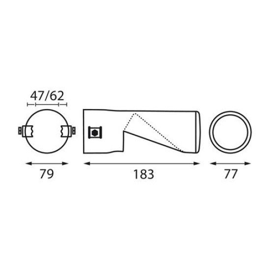 ΑΚΡΟ ΕΞΑΤΜΙΣΗΣ TS-71 50-76mm ΚΟΜΜΕΝΟ-Lampa-L6011.9 ΑΚΡΟ ΕΞΑΤΜΙΣΗΣ TS-71 50-76mm ΚΟΜΜΕΝΟ-Lampa-L6011.9