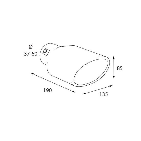 ΑΚΡΟ (ΜΠΟΥΚΑ) ΕΞΑΤΜΙΣΗΣ ΟΒΑΛ TS-76 37>60mm (ΜΗΚΟΣ: 190mm / ΦΑΡΔΟΣ: 100mm ) LAMPA - 1 TEM.-Lampa-L6012.8 ΑΚΡΟ (ΜΠΟΥΚΑ) ΕΞΑΤΜΙΣΗΣ ΟΒΑΛ TS-76 37>60mm (ΜΗΚΟΣ: 190mm / ΦΑΡΔΟΣ: 100mm ) LAMPA - 1 TEM.-Lampa-L6012.8