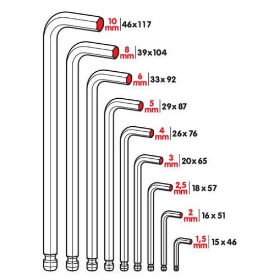 ΑΛΛΕΝ (ALLEN) ΕΞΑΓΩΝΑ ΚΛΕΙΔΙΑ 9 ΤΕΜΑΧΙΩΝ (1,5-2-2,5-3-4-5-6-8-10mm) ΧΡΩΜΙΟ-ΒΑΝΑΔΙΟ (CRV)-Lampa-L6600.3 ΑΛΛΕΝ (ALLEN) ΕΞΑΓΩΝΑ ΚΛΕΙΔΙΑ 9 ΤΕΜΑΧΙΩΝ (1,5-2-2,5-3-4-5-6-8-10mm) ΧΡΩΜΙΟ-ΒΑΝΑΔΙΟ (CRV)-Lampa-L6600.3