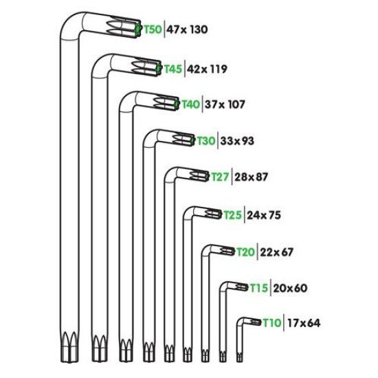 TORX ΚΛΕΙΔΙΑ 9 ΤΕΜΑΧΙΩΝ (T10/15/20/25/27/30/40/45/50)  ΧΡΩΜΙΟ-ΒΑΝΑΔΙΟ (CRV)-Lampa-L6600.4 TORX ΚΛΕΙΔΙΑ 9 ΤΕΜΑΧΙΩΝ (T10/15/20/25/27/30/40/45/50)  ΧΡΩΜΙΟ-ΒΑΝΑΔΙΟ (CRV)-Lampa-L6600.4