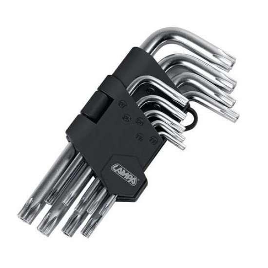 TORX ΚΛΕΙΔΙΑ 9 ΤΕΜΑΧΙΩΝ (T10/15/20/25/27/30/40/45/50)  ΧΡΩΜΙΟ-ΒΑΝΑΔΙΟ (CRV)-Lampa-L6600.4 TORX ΚΛΕΙΔΙΑ 9 ΤΕΜΑΧΙΩΝ (T10/15/20/25/27/30/40/45/50)  ΧΡΩΜΙΟ-ΒΑΝΑΔΙΟ (CRV)-Lampa-L6600.4