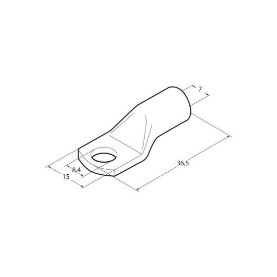ΑΚΡΟΔΕΚΤΕΣ ΚΑΛΩΔΙΩΝ ΜΠΑΤΑΡΙΑΣ 25 mm²  ΜΕ ΤΡΥΠΑ 8mm 5ΤΕΜ-Lampa-L6991.6 ΑΚΡΟΔΕΚΤΕΣ ΚΑΛΩΔΙΩΝ ΜΠΑΤΑΡΙΑΣ 25 mm²  ΜΕ ΤΡΥΠΑ 8mm 5ΤΕΜ-Lampa-L6991.6