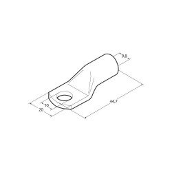 ΑΚΡΟΔΕΚΤΕΣ ΚΑΛΩΔΙΩΝ ΜΠΑΤΑΡΙΑΣ 50mm²  ΜΕ ΤΡΥΠΑ 10mm 5ΤΕΜ-Lampa-L6992.0 ΑΚΡΟΔΕΚΤΕΣ ΚΑΛΩΔΙΩΝ ΜΠΑΤΑΡΙΑΣ 50mm²  ΜΕ ΤΡΥΠΑ 10mm 5ΤΕΜ-Lampa-L6992.0