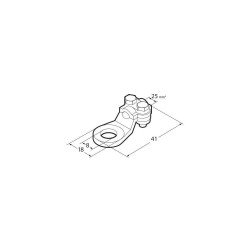 ΑΚΡΟΔΕΚΤΕΣ ΚΑΛΩΔΙΩΝ ΜΠΑΤΑΡΙΑΣ 25mm²  ΜΕ ΤΡΥΠΑ 8mm ΜΕ ΠΛΑΚΑ ΣΥΣΦΙΞΗΣ 2ΤΕΜ-Lampa-L6992.5 ΑΚΡΟΔΕΚΤΕΣ ΚΑΛΩΔΙΩΝ ΜΠΑΤΑΡΙΑΣ 25mm²  ΜΕ ΤΡΥΠΑ 8mm ΜΕ ΠΛΑΚΑ ΣΥΣΦΙΞΗΣ 2ΤΕΜ-Lampa-L6992.5