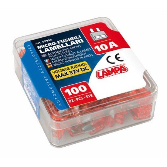 ΑΣΦΑΛΕΙΕΣ MICRO 10Amp 12/32V ΣΕ ΚΟΥΤΑΚΙ 100ΤΕΜ.-Lampa-L6999.5 ΑΣΦΑΛΕΙΕΣ MICRO 10Amp 12/32V ΣΕ ΚΟΥΤΑΚΙ 100ΤΕΜ.-Lampa-L6999.5
