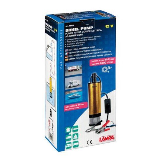 ΗΛΕΚΤΡΙΚΗ ΑΝΤΛΙΑ ΑΝΑΡΡΟΦΗΣΗΣ ΠΕΤΡΕΛΑΙΟΥ 12V (ΚΑΛΩΔΙΟ 3 ΜΕΤΡΩΝ - 30 l/min - 85000 r/min)-Lampa-L7215.8 ΗΛΕΚΤΡΙΚΗ ΑΝΤΛΙΑ ΑΝΑΡΡΟΦΗΣΗΣ ΠΕΤΡΕΛΑΙΟΥ 12V (ΚΑΛΩΔΙΟ 3 ΜΕΤΡΩΝ - 30 l/min - 85000 r/min)-Lampa-L7215.8