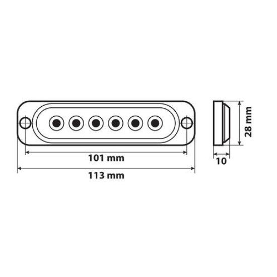 ΣΤΡΟΜΠΟ ΛΕΥΚΟ LF1 12/24V ΜΕ 6 LED 19 ΧΡΗΣΕΩΝ ΑΔΙΑΒΡΟΧΟ 113x28mm 1ΤΕΜ.-Lampa-L7299.6 ΣΤΡΟΜΠΟ ΛΕΥΚΟ LF1 12/24V ΜΕ 6 LED 19 ΧΡΗΣΕΩΝ ΑΔΙΑΒΡΟΧΟ 113x28mm 1ΤΕΜ.-Lampa-L7299.6