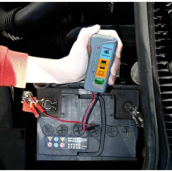 Τέστερ Μπαταρίας 12V με Οθόνη LCD-Lampa-7406.2-LM Τέστερ Μπαταρίας 12V με Οθόνη LCD-Lampa-7406.2-LM