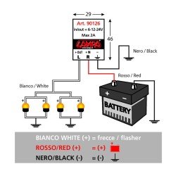 ΗΛΕΚΤΡΟΝΙΚΟ ΦΛΑΣΕΡ (FLASHER)  ΓΙΑ LED 6-12-24 V max 2A-Lampa-9012.6-LM ΗΛΕΚΤΡΟΝΙΚΟ ΦΛΑΣΕΡ (FLASHER)  ΓΙΑ LED 6-12-24 V max 2A-Lampa-9012.6-LM